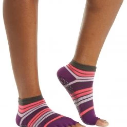 Gaiam Toeless Yoga Socks Pink/Purple