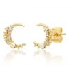 ACCESSORIES TAI Jewelry Star Moon CZ Pearl Studs 2 ACCESSORIES TAI Jewelry Star Moon CZ Pearl Studs