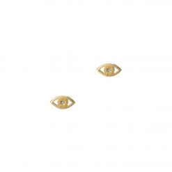TAI Jewelry Simple Evil Eye Studs Gold 7 TAI Jewelry Simple Evil Eye Studs Gold