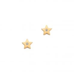 ACCESSORIES TAI Jewelry Simple Star Studs Gold
