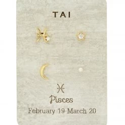 TAI Jewelry Constellation Stud Pack PISCES ACCESSORIES