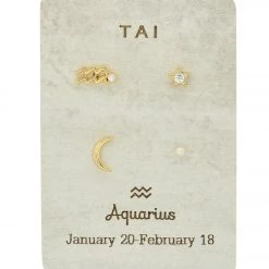TAI Jewelry Constellation Stud Pack Aquarius