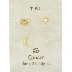 TAI Jewelry Constellation Stud Pack Cancer
