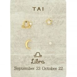 TAI Jewelry Constellation Stud Pack Libra ACCESSORIES