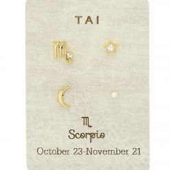 TAI Jewelry Constellation Stud Pack Scorpio