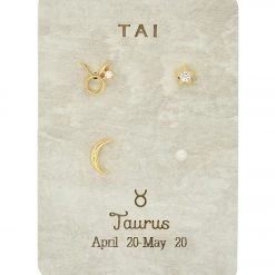 TAI Jewelry Constellation Stud Pack Taurus
