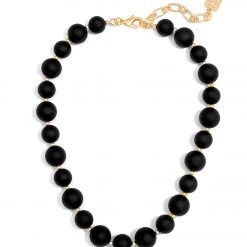 Zenzii Chunky Matte Beaded Collar Necklace