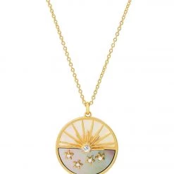 TAI Jewelry Sunrise Mother Of Pearl Necklace With Star Accent Gold ACCESSORIES 9 TAI Jewelry Sunrise Mother Of Pearl Necklace With Star Accent Gold ACCESSORIES