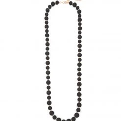 Zenzii Chunky Matte Beaded Long Necklace