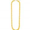 ACCESSORIES Zenzii Chunky Matte Beaded Long Necklace Honey