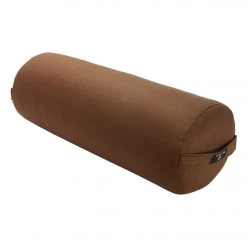 YOGA MATS & PROPS Hugger Mugger Round Solid Yoga Bolster Brown