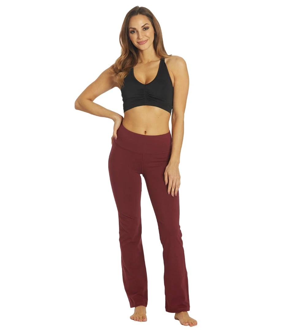 Marika Tummy Control Cotton Yoga Pants Zinfandel 6 Marika Tummy Control Cotton Yoga Pants Zinfandel