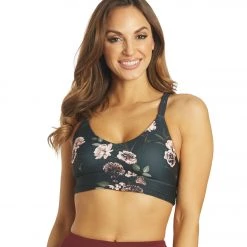 Marika Saige Yoga Sports Bra Mauveglow Romantic Floral CLOTHING