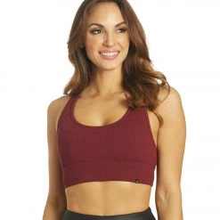 CLOTHING Marika Ginger Yoga Sports Bra Windsor Wine