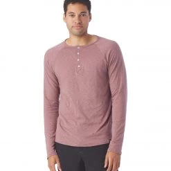 Glyder Relax Henley Mauve CLOTHING