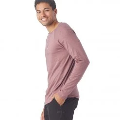 Glyder Relax Henley Mauve CLOTHING