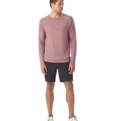 Glyder Relax Henley Mauve CLOTHING