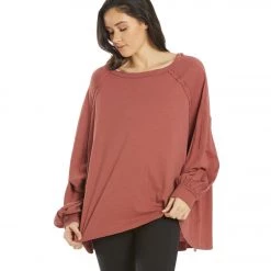 Free People She's Everything Long Sleeve Top Canyon Clay CLOTHING