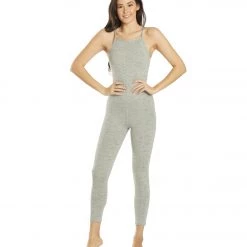Free People Ashford Side To Side Performance Jumpsuit Heather Grey