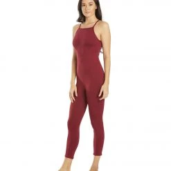 Free People Ashford Side To Side Performance Jumpsuit Mulberry Pie
