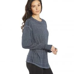 Free People Keep Rolling Long Sleeve Top French Navy