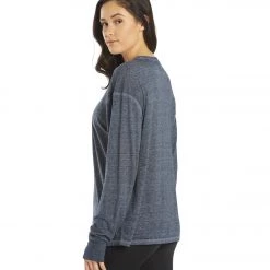 Free People Keep Rolling Long Sleeve Top French Navy
