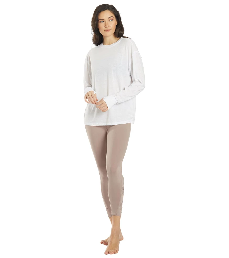 NEW ARRIVALS Free People Keep Rolling Long Sleeve Top White 6 NEW ARRIVALS Free People Keep Rolling Long Sleeve Top White