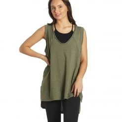 CLOTHING Free People City Vibes Tank Cargo Khaki