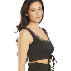 Free People Friday Night Lights Crop Tank Black CLOTHING 10 Free People Friday Night Lights Crop Tank Black CLOTHING