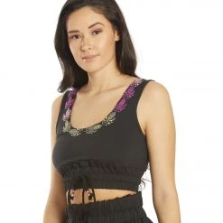 Free People Friday Night Lights Crop Tank Black CLOTHING 13 Free People Friday Night Lights Crop Tank Black CLOTHING