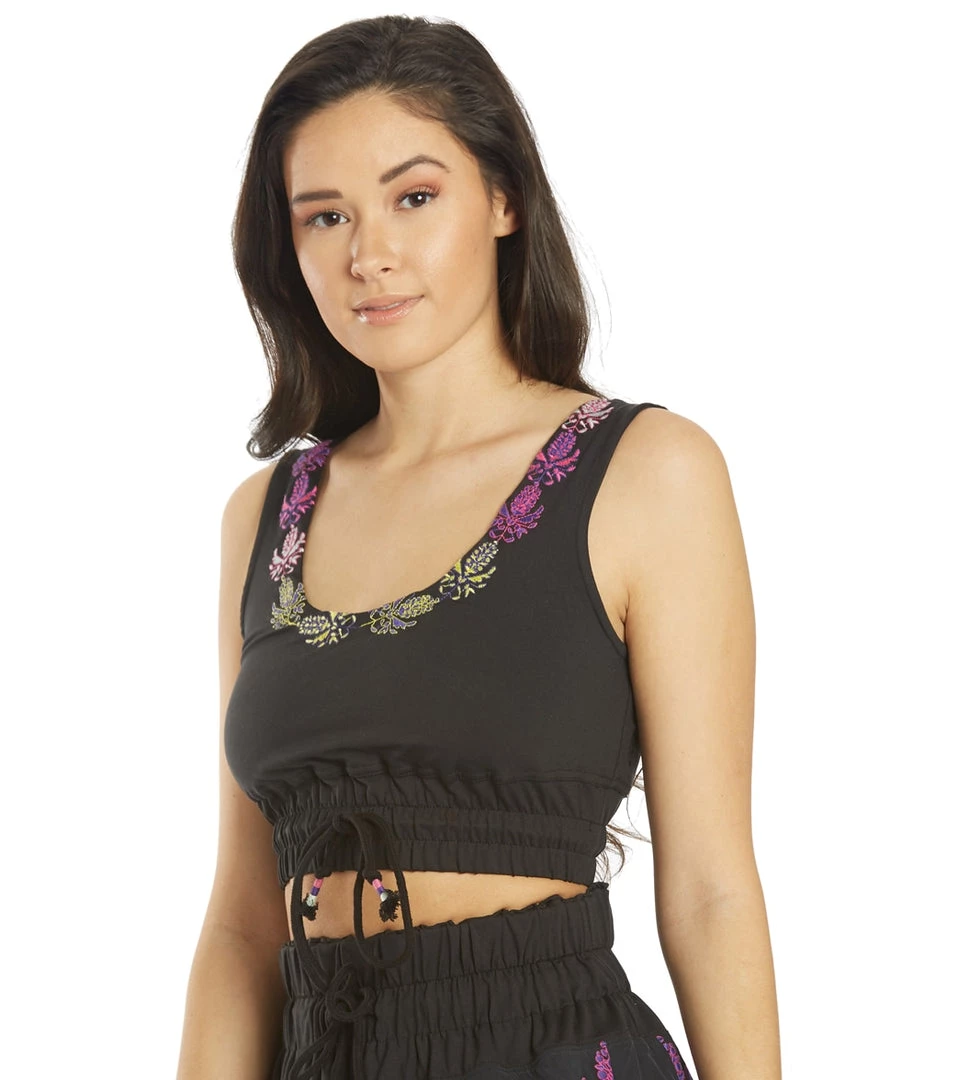 Free People Friday Night Lights Crop Tank Black CLOTHING 7 Free People Friday Night Lights Crop Tank Black CLOTHING