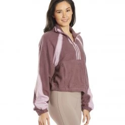 Free People So Fly Half Zip Pullover Boysenberry Combo CLOTHING 10 Free People So Fly Half Zip Pullover Boysenberry Combo CLOTHING
