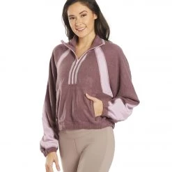 Free People So Fly Half Zip Pullover Boysenberry Combo CLOTHING 13 Free People So Fly Half Zip Pullover Boysenberry Combo CLOTHING