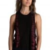 Jala Muscle Tank Zebra Cabernet