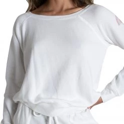 CLOTHING Jala Chill Pullover White Rainbow