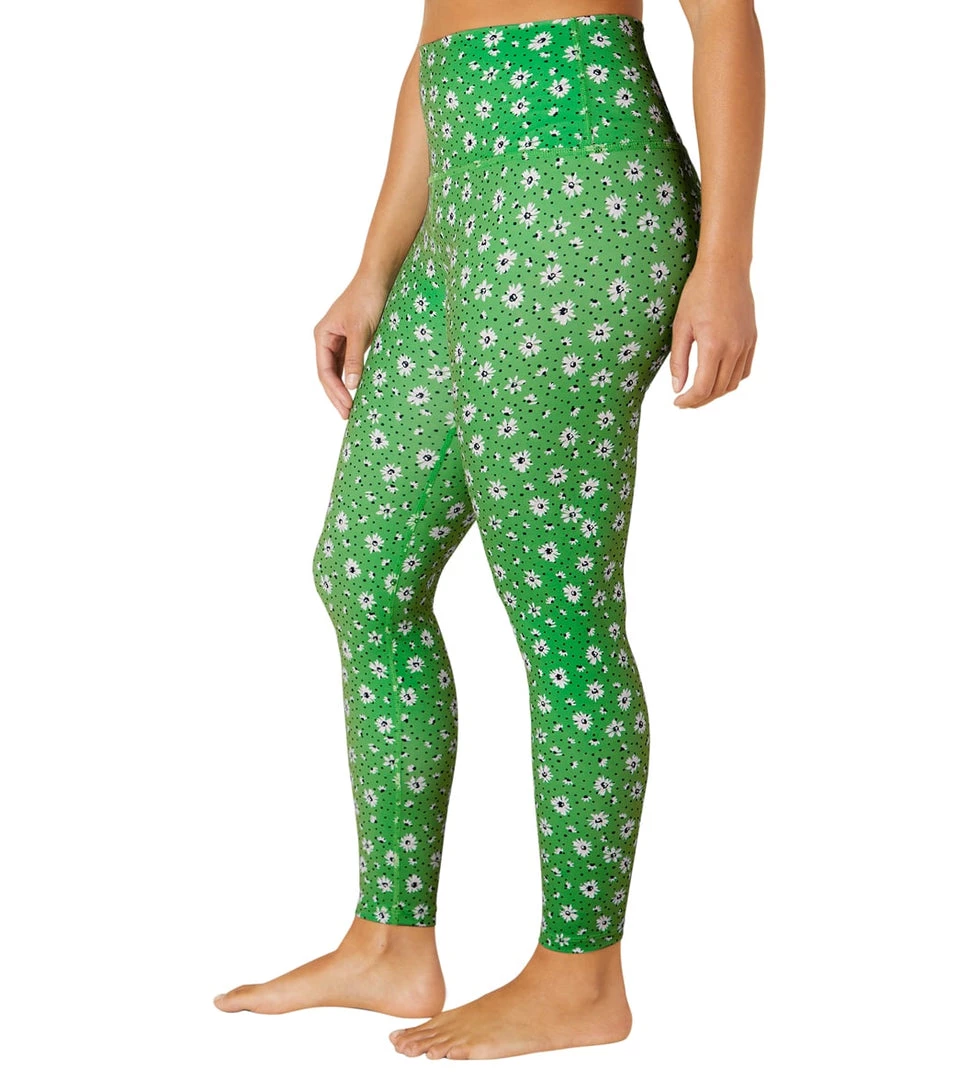 Beyond Yoga Printed High Waisted Midi Leggings Honeydew Daisies 6 Beyond Yoga Printed High Waisted Midi Leggings Honeydew Daisies