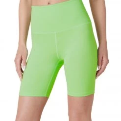 Beyond Yoga Heather Rib High Waisted Biker Shorts Pistachio Ice Heather Rib