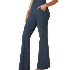 NEW ARRIVALS Beyond Yoga Spacedye All Day Flare High Waisted Pant Nocturnal Navy