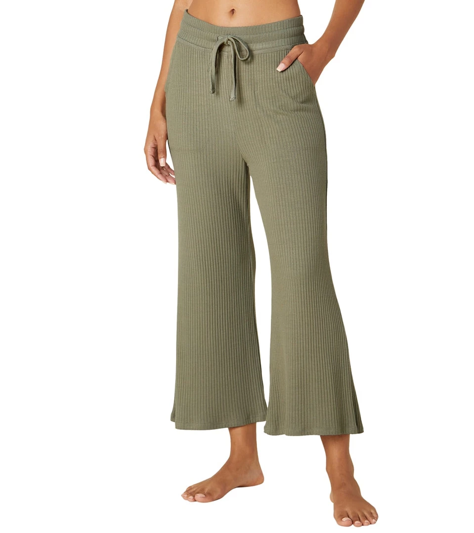 CLOTHING Beyond Yoga Free Flow Wide Leg Cropped Pant Cement 4 CLOTHING Beyond Yoga Free Flow Wide Leg Cropped Pant Cement