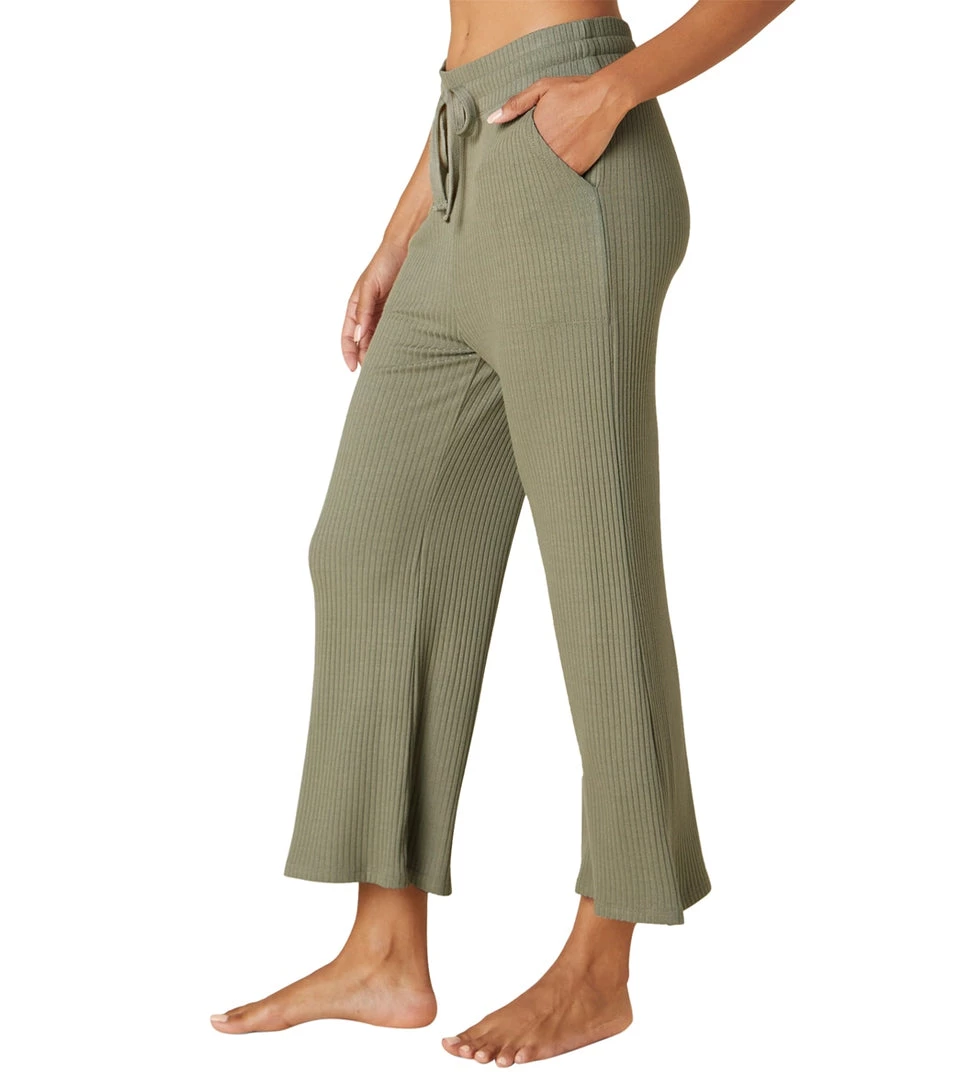CLOTHING Beyond Yoga Free Flow Wide Leg Cropped Pant Cement 6 CLOTHING Beyond Yoga Free Flow Wide Leg Cropped Pant Cement