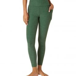 NEW ARRIVALS Beyond Yoga Spacedye Out Of Pocket High Waisted 7/8 Yoga Leggings Vetiver Green-Pine
