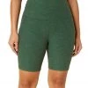 Beyond Yoga Spacedye Team Pockets High Waisted Biker Shorts Vetiver Green-Pine