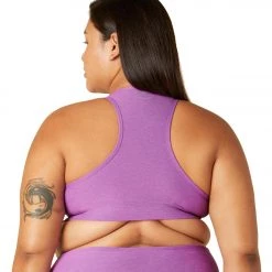 Beyond Yoga Plus Spacedye Lift Your Spirits Bra Bright Iris Heather