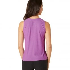NEW ARRIVALS Beyond Yoga Featherweight Spacedye Balanced Muscle Yoga Tank Bright Iris Heather