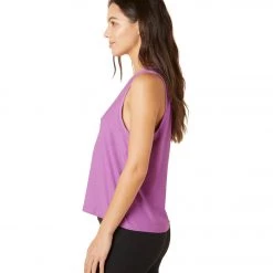 NEW ARRIVALS Beyond Yoga Featherweight Spacedye Balanced Muscle Yoga Tank Bright Iris Heather
