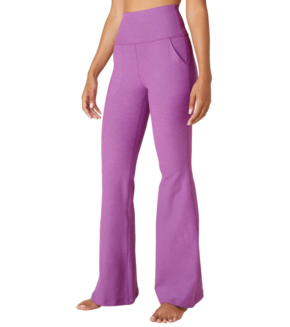 Beyond Yoga Spacedye All Day Flare High Waisted Pant Bright Iris Heather NEW ARRIVALS 4 Beyond Yoga Spacedye All Day Flare High Waisted Pant Bright Iris Heather NEW ARRIVALS
