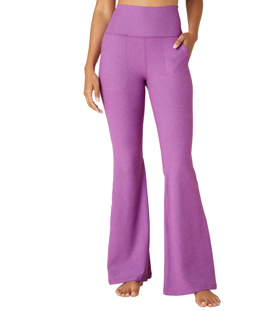 Beyond Yoga Spacedye All Day Flare High Waisted Pant Bright Iris Heather NEW ARRIVALS 10 Beyond Yoga Spacedye All Day Flare High Waisted Pant Bright Iris Heather NEW ARRIVALS