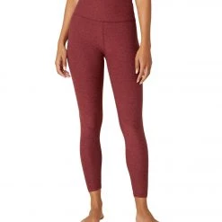 NEW ARRIVALS Beyond Yoga Spacedye High Waisted Caught In The Midi 7/8 Yoga Leggings Port Wine-Ruby