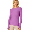 Beyond Yoga Featherweight Spacedye Classic Crew Pullover Bright Iris Heather NEW ARRIVALS