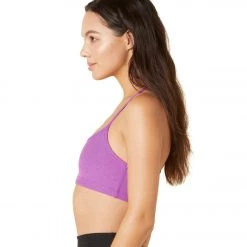 NEW ARRIVALS Beyond Yoga Spacedye Slim Racerback Yoga Sports Bra Bright Iris Heather